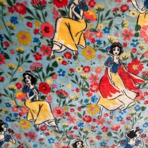 BIG Blanket🍎Snow White Floral Blanket on Blue / Disney “Big One” from Kohls